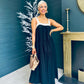 Prim Tiered Midi Dress Black