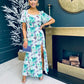 Beck Sweetheart Neck Maxi Dress Green