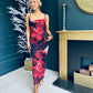 Daniella Strappy Mesh Maxi Dress Black