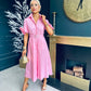 Iggy Detailed Shirt Dress Pink
