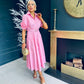Iggy Detailed Shirt Dress Pink