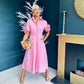 Iggy Detailed Shirt Dress Pink