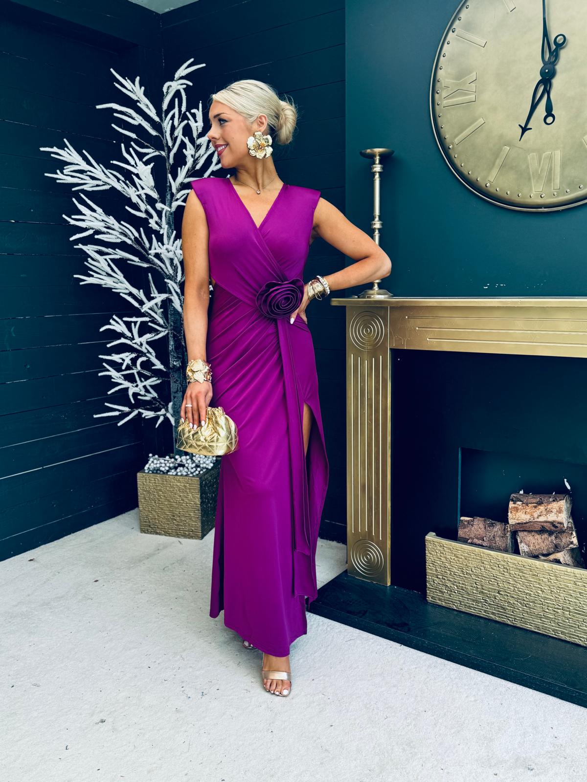 Sabrina Occasion Maxi Dress Plum