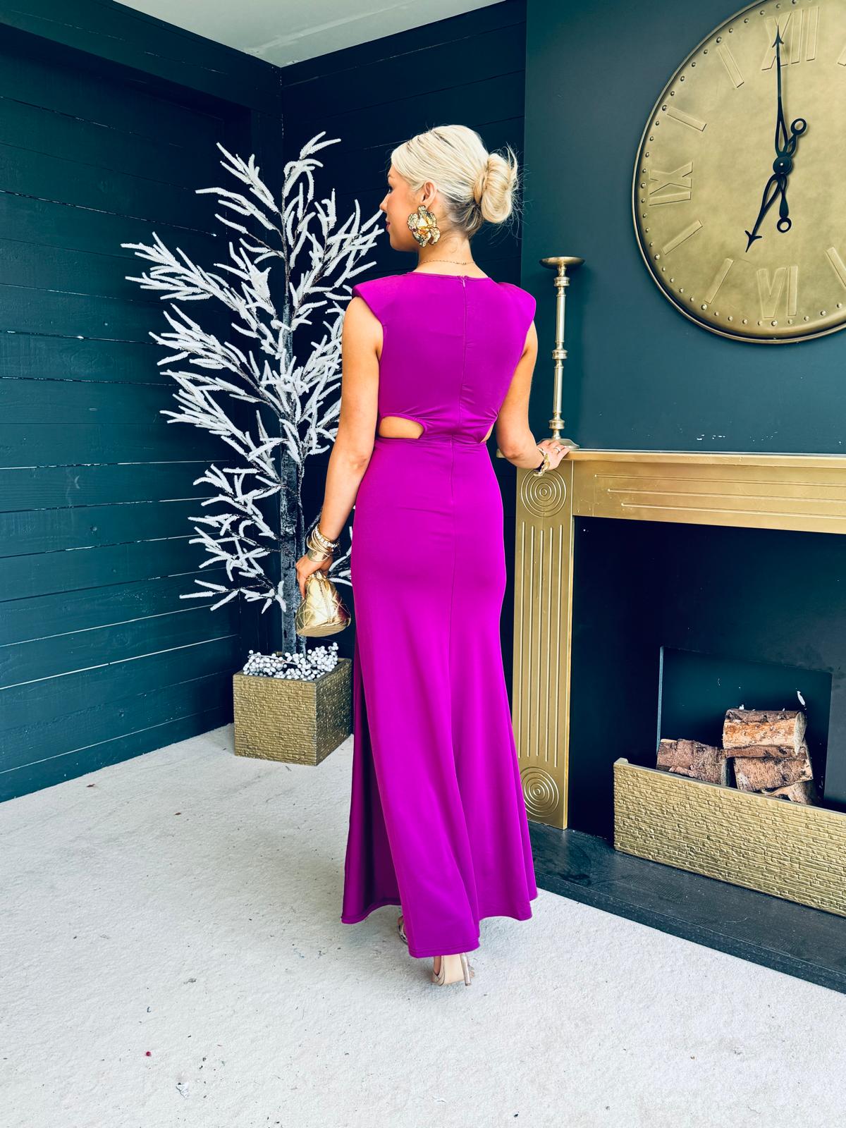 Sabrina Occasion Maxi Dress Plum