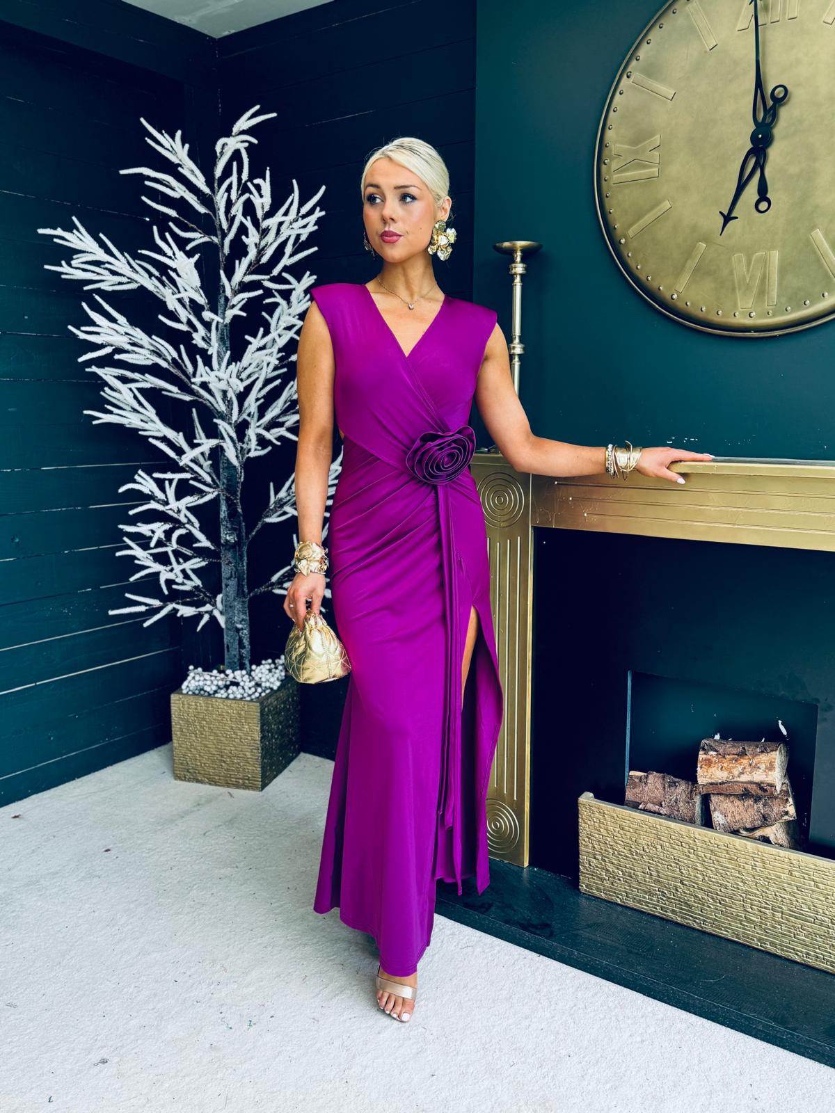 Sabrina Occasion Maxi Dress Plum