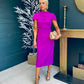 Shanna Detailed Occasion Dress Orchid