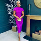 Shanna Detailed Occasion Dress Orchid
