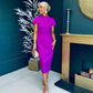 Shanna Detailed Occasion Dress Orchid