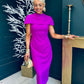 Shanna Detailed Occasion Dress Orchid