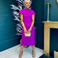 Shanna Detailed Occasion Dress Orchid