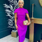 Shanna Detailed Occasion Dress Orchid