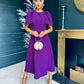 Felicity Occasion Midi Dress Plum