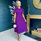 Felicity Occasion Midi Dress Plum