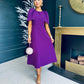 Felicity Occasion Midi Dress Plum