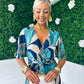 Peyton Plisse Midi Dress Mix Marine