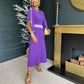 Samantha Detailed Occasion Dress Purple