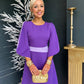 Samantha Detailed Occasion Dress Purple