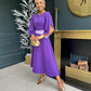 Samantha Detailed Occasion Dress Purple