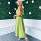 Trudy Detailed Occasion Dress Pistachio