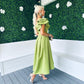 Trudy Detailed Occasion Dress Pistachio