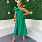 Trudy Detailed Occasion Dress Emerald