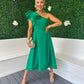 Trudy Detailed Occasion Dress Emerald