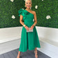 Trudy Detailed Occasion Dress Emerald