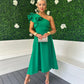 Trudy Detailed Occasion Dress Emerald