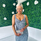 Pippa Occasion Midi Dress Sequin Grey