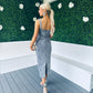 Pippa Occasion Midi Dress Sequin Grey
