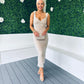 Pippa Occasion Midi Dress Sequin Stone