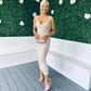 Pippa Occasion Midi Dress Sequin Stone