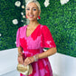 Saoirse Layered Midi Dress Pink