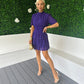 Blake Layered Mini Dress Violet