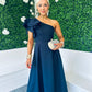 Trudy Detailed Occasion Dress Navy