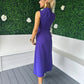 Kole Gathered Occasion Dress Violet