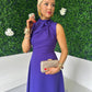 Kole Gathered Occasion Dress Violet