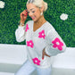 Fleur Loose Knit Jumper Pink