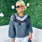 Ben Sequin Detail Jumper Charcoal