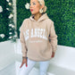 Las Angeles Hoodie Beige