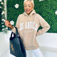 Las Angeles Hoodie Beige