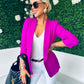 Baily Ruched Sleeve Blazer Orchid