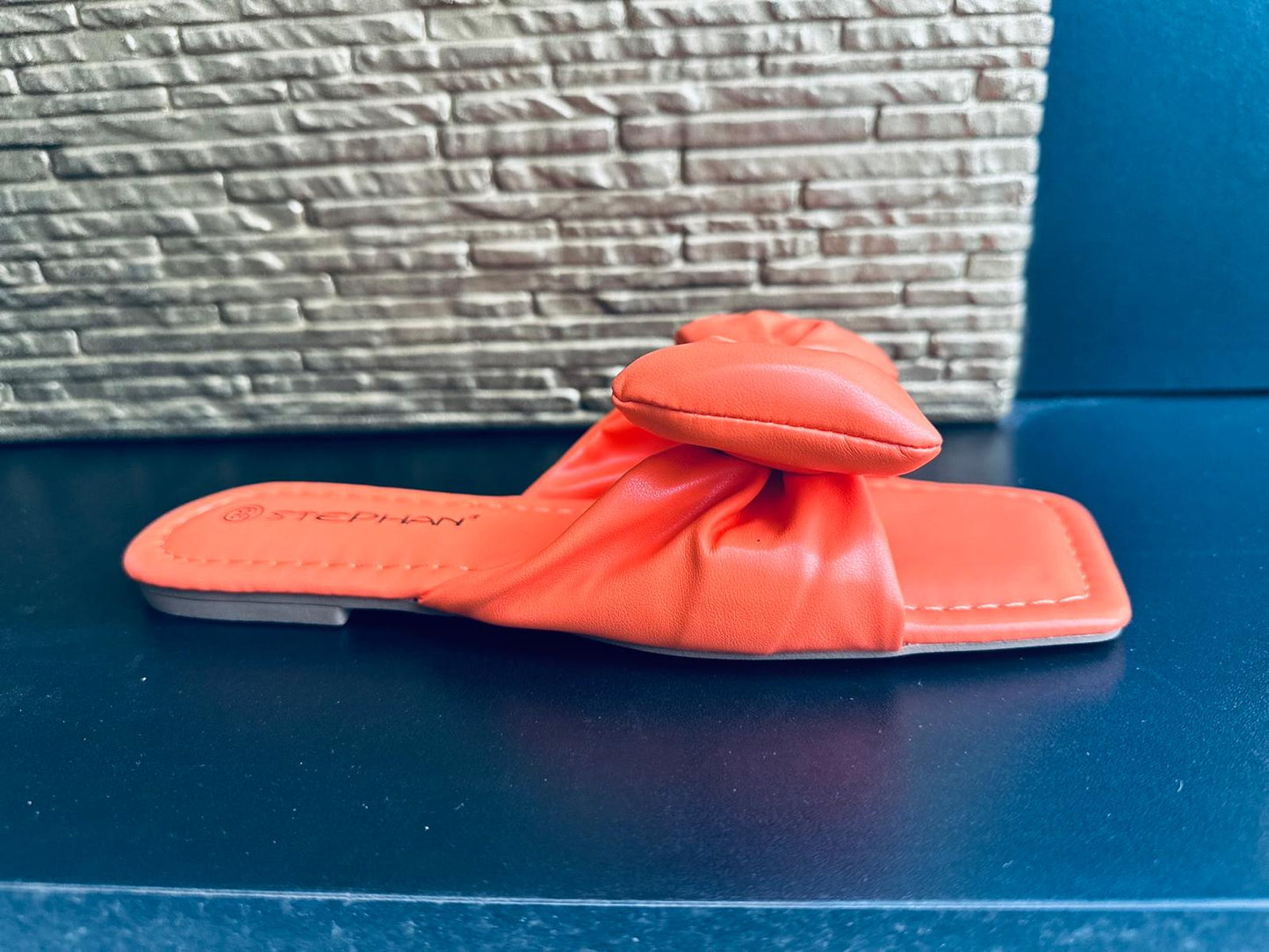 Ada Bow Sliders Orange
