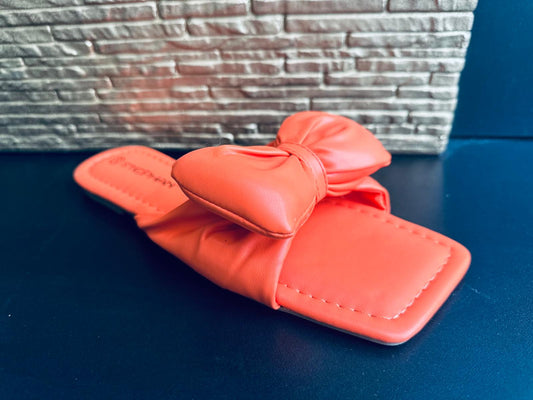 Ada Bow Sliders Orange