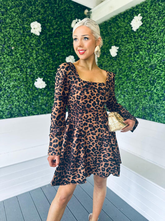 Kendra Mini Dress Leopard