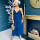 Fiadh Layered Midi Dress Navy