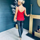 Cassie Sequin Cami Top Red