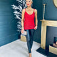 Cassie Sequin Cami Top Red
