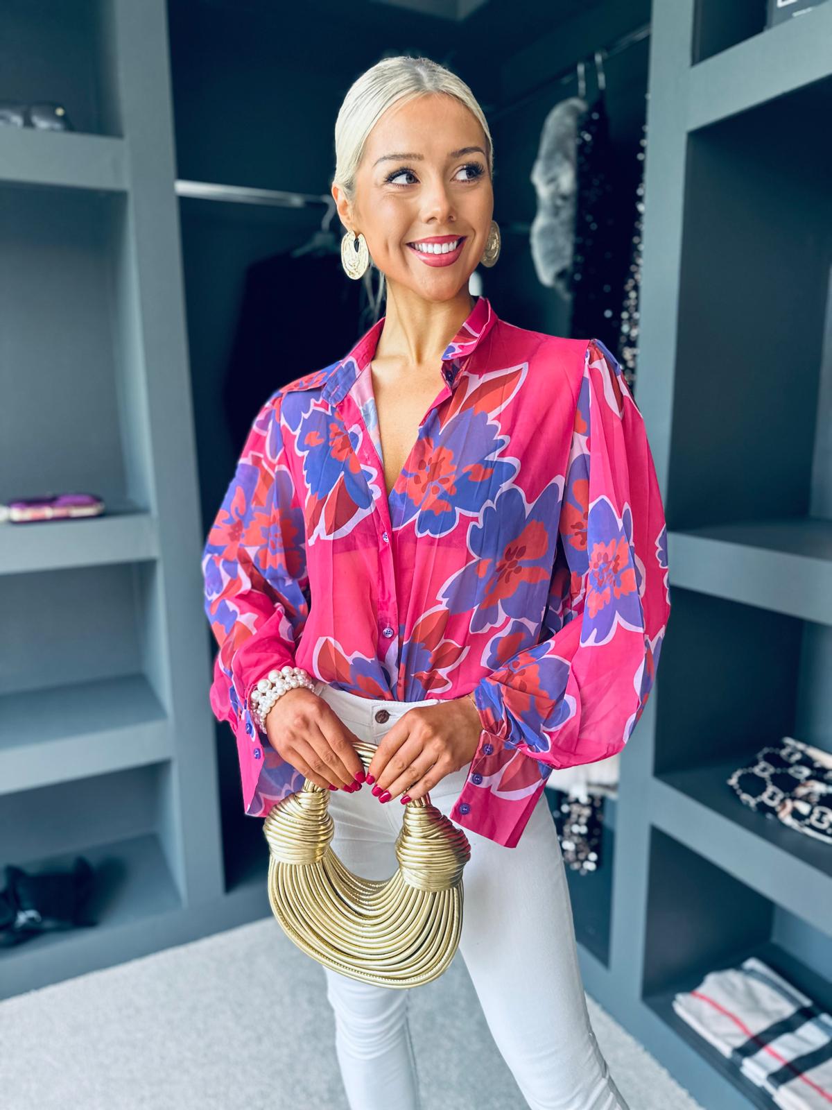 Cheshire Blouse Fuchsia