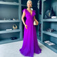 Crystal Tulle Maxi Dress Orchid